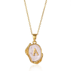 Drop Oil Letter necklace