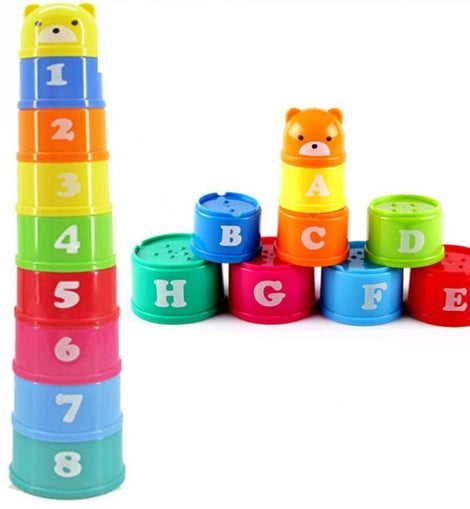 9Pcs/set building block Figures&Letters Cup